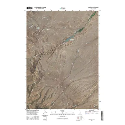 2017 Map of Sinker Canyon, 2017 Print