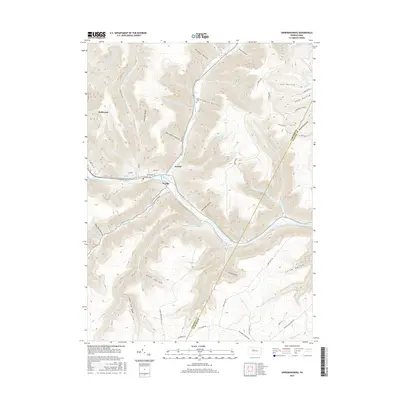 2016 Map of Sinnemahoning, 2016 Print