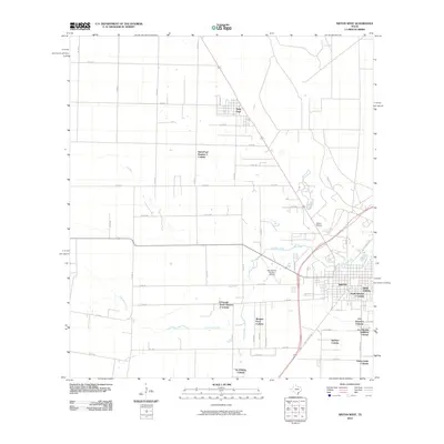 2010 Map of Sinton West, 2010 Print
