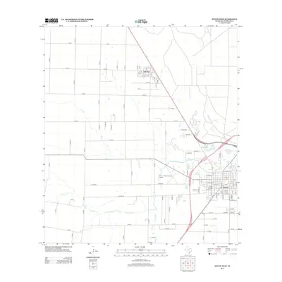 2013 Map of Sinton West, 2013 Print