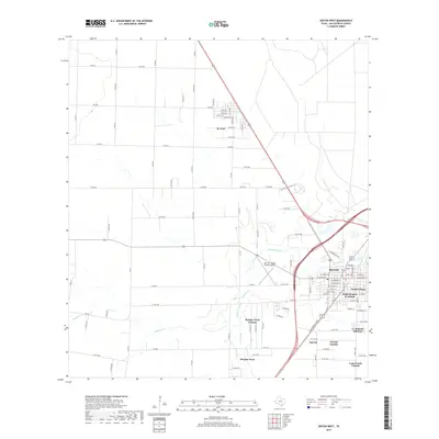 2019 Map of Sinton West, 2019 Print