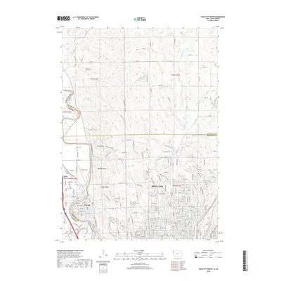 2018 Map of Sioux City North, 2018 Print