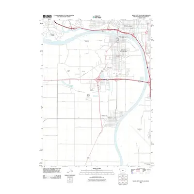 2012 Map of Sioux City South, 2012 Print