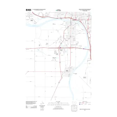 2013 Map of Sioux City South, 2013 Print