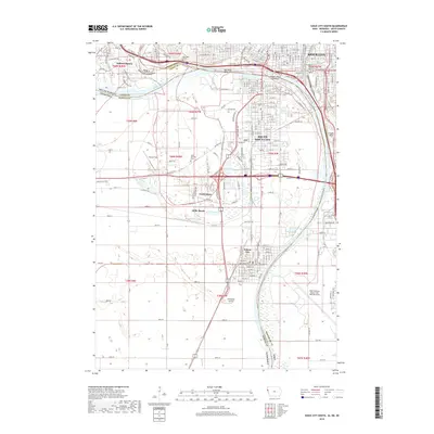 2018 Map of Sioux City South, 2018 Print
