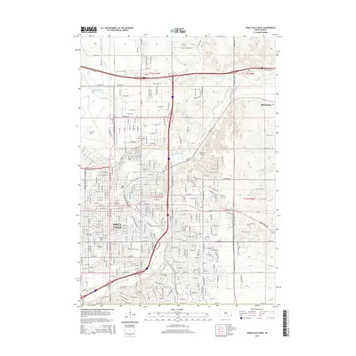 2015 Map of Sioux Falls East, 2015 Print