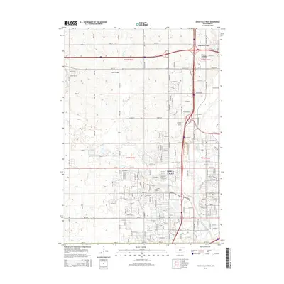 2015 Map of Sioux Falls West, 2015 Print