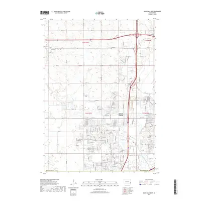 2017 Map of Sioux Falls West, 2017 Print