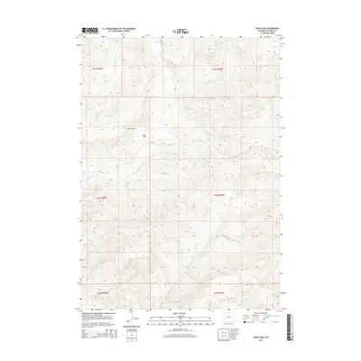 2015 Map of Sioux Pass, 2015 Print