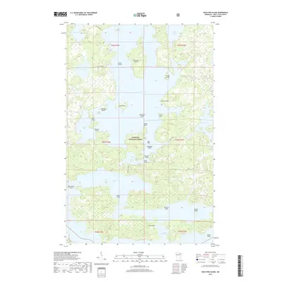 2019 Map of Sioux Pine Island, 2019 Print
