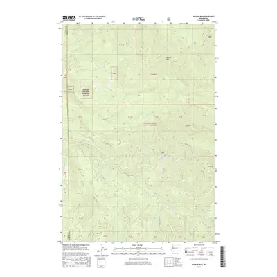 2017 Map of Siouxon Peak, 2017 Print