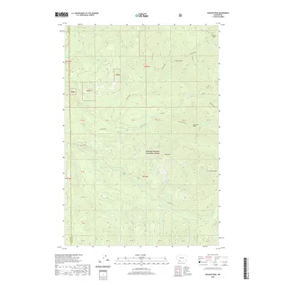 2020 Map of Siouxon Peak, 2020 Print
