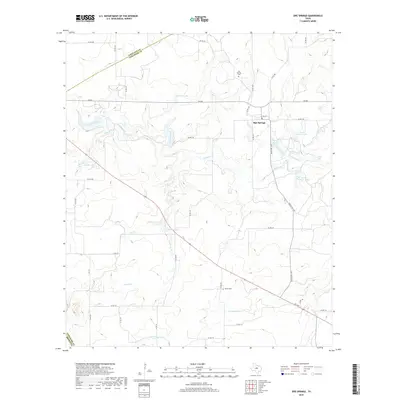2019 Map of Sipe Springs, 2019 Print