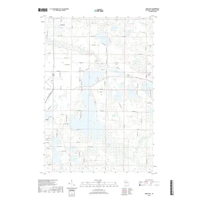 2018 Map of Siren East, 2018 Print