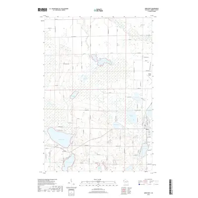 2018 Map of Siren West, 2018 Print
