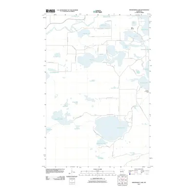 2010 Map of Siseebakwet Lake, 2010 Print