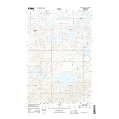 2016 Map of Siseebakwet Lake, 2016 Print