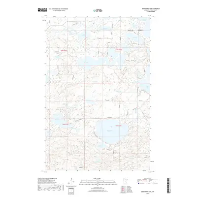 2019 Map of Siseebakwet Lake, 2019 Print