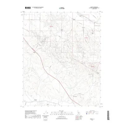 2018 Map of Sisquoc, 2018 Print