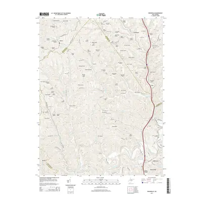 2014 Map of Sissonville, 2014 Print
