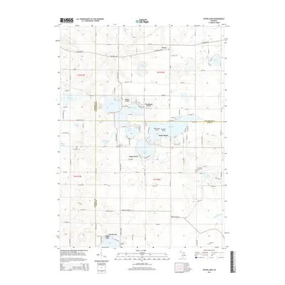 2014 Map of Sister Lakes, 2014 Print