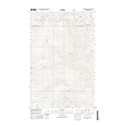 2014 Map of Sitdown Mountain, 2014 Print