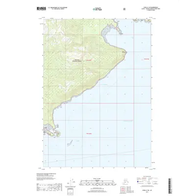 2017 Map of Sitka A-2 SE, 2017 Print