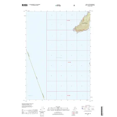 2017 Map of Sitka A-6 NW, 2017 Print