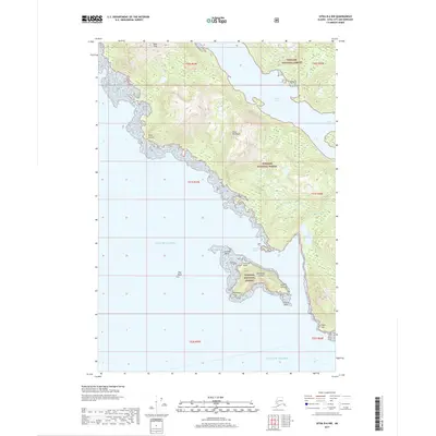 2017 Map of Sitka B-6 NW, 2017 Print