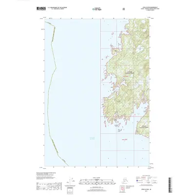 2017 Map of Sitka D-8 NW, 2017 Print