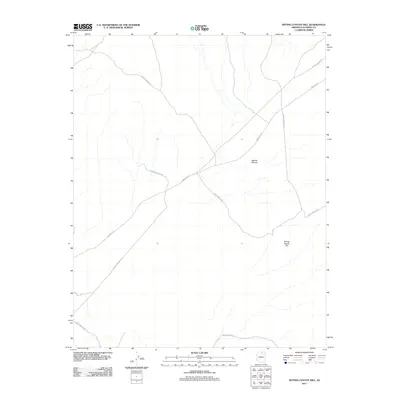 2011 Map of Sitting Coyote Hill, 2011 Print