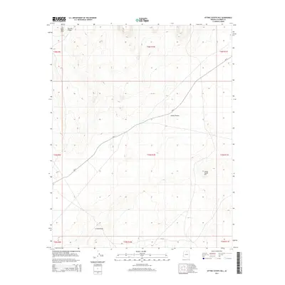 2014 Map of Sitting Coyote Hill, 2014 Print