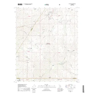 2018 Map of Sitton Peak, 2018 Print