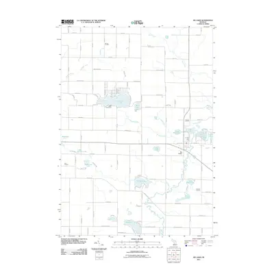 2011 Map of Six Lakes, 2011 Print