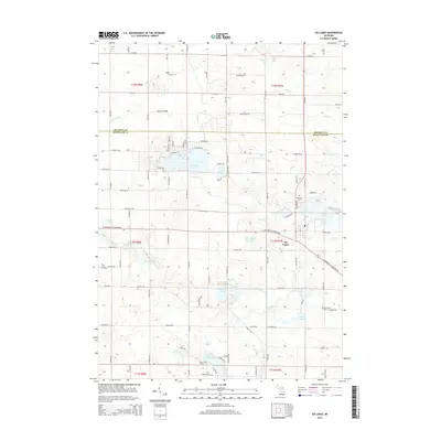 2014 Map of Six Lakes, 2014 Print