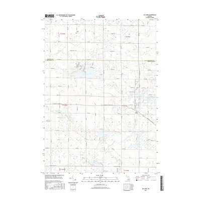 2017 Map of Six Lakes, 2017 Print