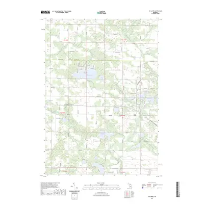 2023 Map of Six Lakes, 2023 Print