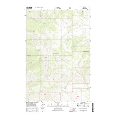 2017 Map of Sixmile Mountain, 2017 Print