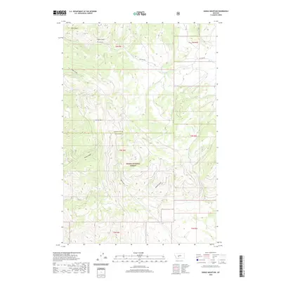 2020 Map of Sixmile Mountain, 2020 Print