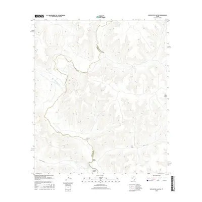 2016 Map of Sixshooter Canyon, 2016 Print
