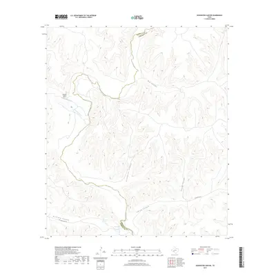 2019 Map of Sixshooter Canyon, 2019 Print