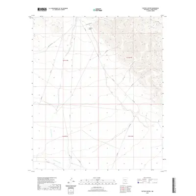 2020 Map of Sixteen Canyon, 2020 Print