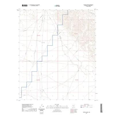 2023 Map of Sixteen Canyon, 2023 Print