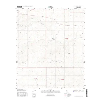 2017 Map of Sixteenmile Draw West, 2017 Print
