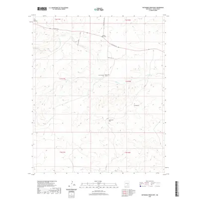 2020 Map of Sixteenmile Draw West, 2020 Print