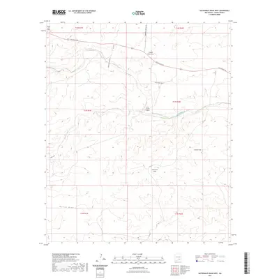 2023 Map of Sixteenmile Draw West, 2023 Print
