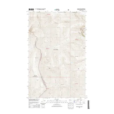 2014 Map of Skagit Peak, 2014 Print