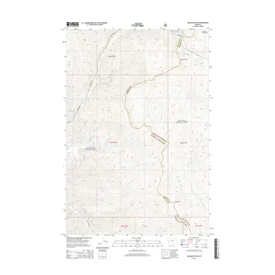 2014 Map of Skalkaho Pass, 2014 Print