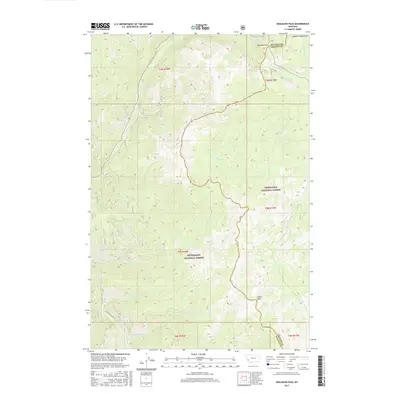 2017 Map of Skalkaho Pass, 2017 Print