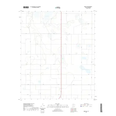 2019 Map of Skeen Lake, 2019 Print